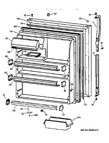 Fresh Food Door parts for Kenmore Refrigerator 363.78477893 (36378477893, 363 78477893) from AppliancePartsPros.com