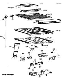 Compartment Separator Parts parts for Kenmore Refrigerator 363.78592892 (36378592892, 363 78592892) from AppliancePartsPros.com