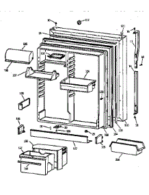 Fresh Food Door parts for Kenmore Refrigerator 363.78592893 (36378592893, 363 78592893) from AppliancePartsPros.com