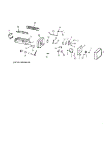 Icemaker Wr30x0327 parts for Kenmore Refrigerator 363.78592894 (36378592894, 363 78592894) from AppliancePartsPros.com