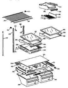 Shelf Parts parts for Kenmore Refrigerator 363.78595892 (36378595892, 363 78595892) from AppliancePartsPros.com