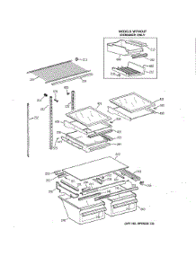 Shelf Parts parts for Kenmore Refrigerator 363.78595895 (36378595895, 363 78595895) from AppliancePartsPros.com