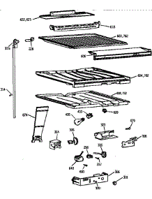 Compartment Separator Parts parts for Kenmore Refrigerator 363.78597892 (36378597892, 363 78597892) from AppliancePartsPros.com