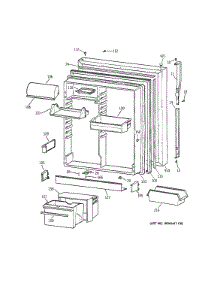 Fresh Food Door parts for Kenmore Refrigerator 363.78597895 (36378597895, 363 78597895) from AppliancePartsPros.com