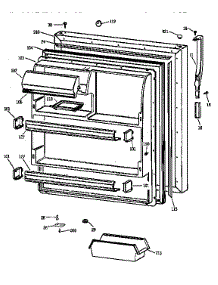 Fresh Food Door parts for Kenmore Refrigerator 363.78852891 (36378852891, 363 78852891) from AppliancePartsPros.com