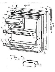 Fresh Food Door parts for Kenmore Refrigerator 363.78852892 (36378852892, 363 78852892) from AppliancePartsPros.com