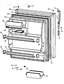 Fresh Food Door parts for Kenmore Refrigerator 363.78857891 (36378857891, 363 78857891) from AppliancePartsPros.com
