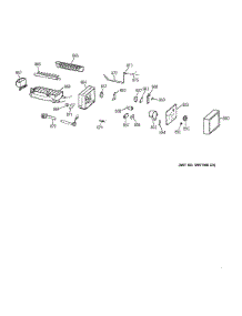 Icemaker Wr30x0327 parts for Kenmore Refrigerator 363.78857898 (36378857898, 363 78857898) from AppliancePartsPros.com