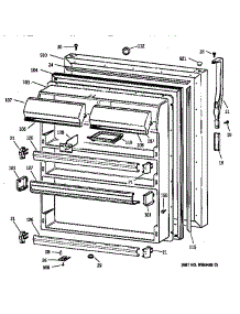 Fresh Food Door parts for Kenmore Refrigerator 363.78962894 (36378962894, 363 78962894) from AppliancePartsPros.com