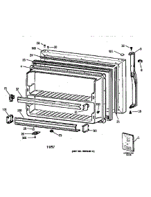 Freezer Door parts for Kenmore Refrigerator 363.78962894 (36378962894, 363 78962894) from AppliancePartsPros.com