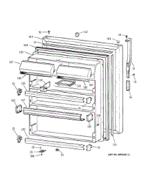 Fresh Food Door parts for Kenmore Refrigerator 363.78962895 (36378962895, 363 78962895) from AppliancePartsPros.com