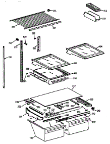 Shelf Parts parts for Kenmore Refrigerator 363.78965890 (36378965890, 363 78965890) from AppliancePartsPros.com