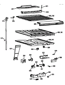Compartment Separator Parts parts for Kenmore Refrigerator 363.9731586 (3639731586, 363 9731586) from AppliancePartsPros.com