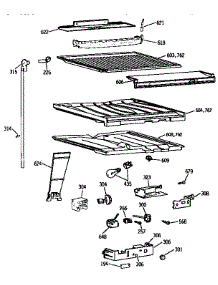 Compartment Separator parts for Kenmore Refrigerator 363.9731587 (3639731587, 363 9731587) from AppliancePartsPros.com