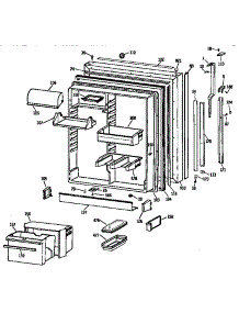 Fresh Food Door parts for Kenmore Refrigerator 363.9732714 (3639732714, 363 9732714) from AppliancePartsPros.com