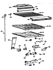 Compartment Separator Parts parts for Kenmore Refrigerator 363.9732715 (3639732715, 363 9732715) from AppliancePartsPros.com