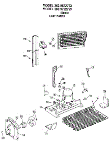Unit parts for Kenmore Refrigerator 363.9732753 (3639732753, 363 9732753) from AppliancePartsPros.com
