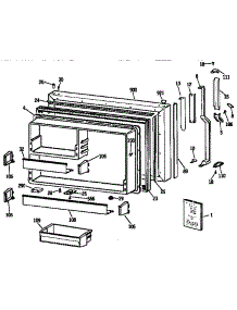Freezer Door parts for Kenmore Refrigerator 363.9732754 (3639732754, 363 9732754) from AppliancePartsPros.com