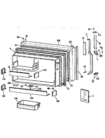 Freezer Door parts for Kenmore Refrigerator 363.9732755 (3639732755, 363 9732755) from AppliancePartsPros.com