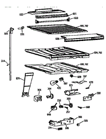 Compartment Separator Parts parts for Kenmore Refrigerator 363.9732755 (3639732755, 363 9732755) from AppliancePartsPros.com