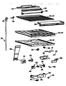 Compartment Separator Parts parts for Kenmore Refrigerator 363.9732784 (3639732784, 363 9732784) from AppliancePartsPros.com