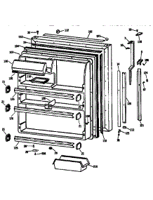 Fresh Food Door parts for Kenmore Refrigerator 363.9734717 (3639734717, 363 9734717) from AppliancePartsPros.com
