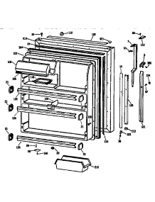 Fresh Food Door parts for Kenmore Refrigerator 363.9734727 (3639734727, 363 9734727) from AppliancePartsPros.com