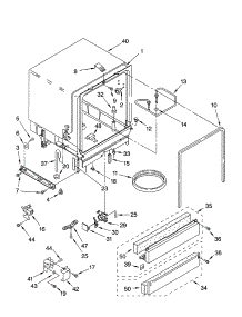 Tub Assembly Parts parts for Kenmore Dishwasher 665.17334400 (66517334400, 665 17334400) from AppliancePartsPros.com
