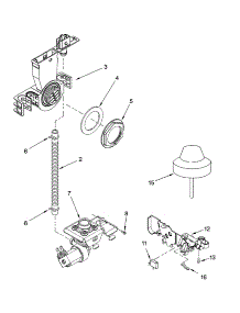 Fill And Overfill Parts parts for Kenmore Dishwasher 665.17342301 (66517342301, 665 17342301) from AppliancePartsPros.com