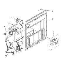 Door And Latch Parts parts for Kenmore Dishwasher 665.17352300 (66517352300, 665 17352300) from AppliancePartsPros.com