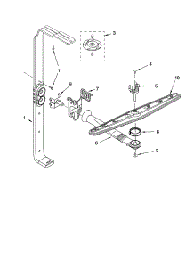 Upper Wash And Rinse Parts parts for Kenmore Dishwasher 665.17352301 (66517352301, 665 17352301) from AppliancePartsPros.com