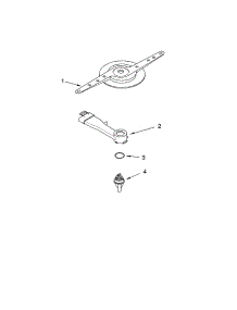 Lower Washarm Parts parts for Kenmore Dishwasher 665.17359301 (66517359301, 665 17359301) from AppliancePartsPros.com