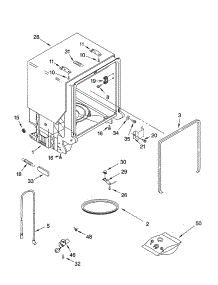 Tub And Frame Parts parts for Kenmore Dishwasher 665.17363300 (66517363300, 665 17363300) from AppliancePartsPros.com
