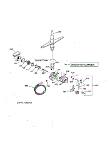 Motor-Pump Mechanism parts for Kenmore Dishwasher 363.15655890 (36315655890, 363 15655890) from AppliancePartsPros.com