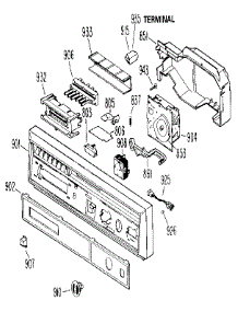 Escutcheon Assembly parts for Kenmore Dishwasher 363.1572591 (3631572591, 363 1572591) from AppliancePartsPros.com