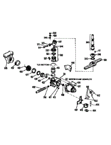 Motor Pump Mechanism parts for Kenmore Dishwasher 363.1654193 (3631654193, 363 1654193) from AppliancePartsPros.com