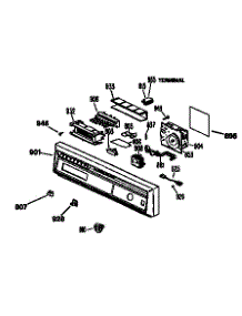 Escutcheon Assembly parts for Kenmore Dishwasher 363.1654194 (3631654194, 363 1654194) from AppliancePartsPros.com