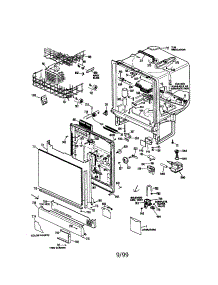 Dishwasher (363.1654595) parts for Kenmore Dishwasher 363.1654595 (3631654595, 363 1654595) from AppliancePartsPros.com