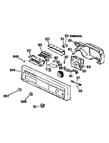 Escutcheon Assembly parts for Kenmore Dishwasher 363.1654993 (3631654993, 363 1654993) from AppliancePartsPros.com