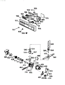 Escutcheon & Motor Pump parts for Kenmore Dishwasher 363.1656990 (3631656990, 363 1656990) from AppliancePartsPros.com