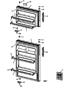 Doors parts for Kenmore Refrigerator 363.37408791 (36337408791, 363 37408791) from AppliancePartsPros.com