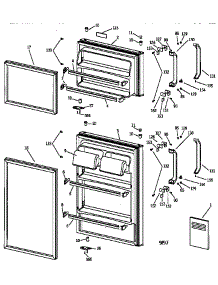 Doors parts for Kenmore Refrigerator 363.37450791 (36337450791, 363 37450791) from AppliancePartsPros.com