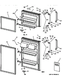 Doors parts for Kenmore Refrigerator 363.37451791 (36337451791, 363 37451791) from AppliancePartsPros.com