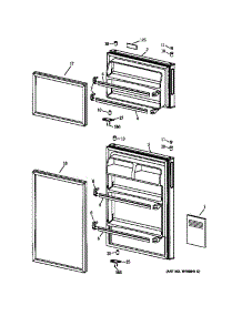 Doors parts for Kenmore Refrigerator 363.39401990 (36339401990, 363 39401990) from AppliancePartsPros.com