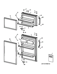 Doors parts for Kenmore Refrigerator 363.39457991 (36339457991, 363 39457991) from AppliancePartsPros.com