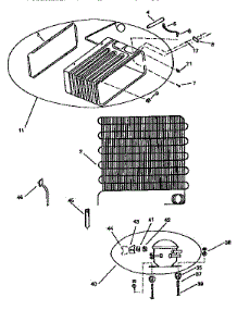Unit parts for Kenmore Refrigerator 363.46964009 (36346964009, 363 46964009) from AppliancePartsPros.com