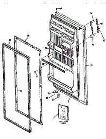 Door parts for Kenmore Refrigerator 363.46964009 (36346964009, 363 46964009) from AppliancePartsPros.com