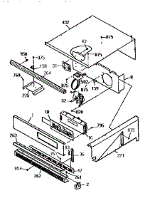 Control Panel Section parts for Kenmore Wall Oven 363.4803993 (3634803993, 363 4803993) from AppliancePartsPros.com