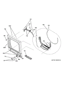 Front Panel parts for Kenmore Washer Dryer Combo 363.61532412 (36361532412, 363 61532412) from AppliancePartsPros.com