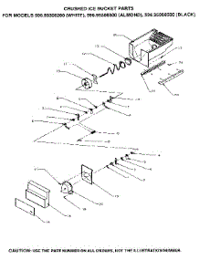 Crushed Ice Bucket parts for Kenmore Refrigerator 596.95308200 (59695308200, 596 95308200) from AppliancePartsPros.com